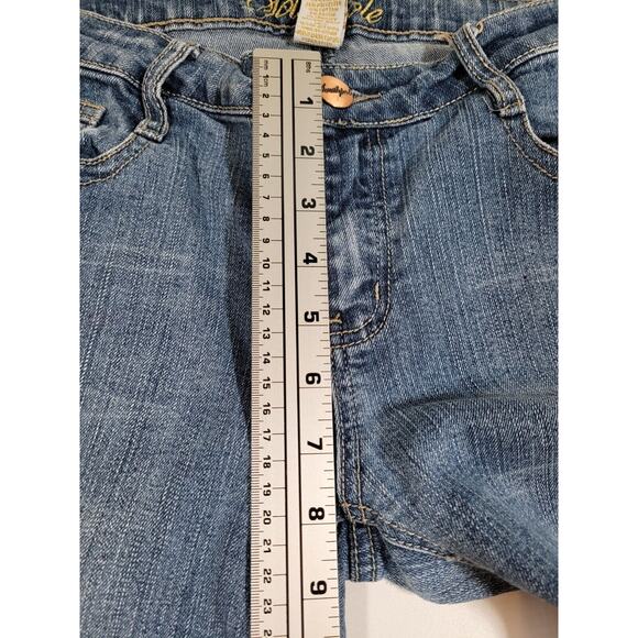 Southpole Jeans Bootcut Rhinestone Embellished Pockets Denim Pants Size 9 - Picture 8 of 13